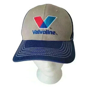 Valvoline Motor Oil Logo Hat Cap BLUE Adjustable Embroidered TSMGI Auto Cars